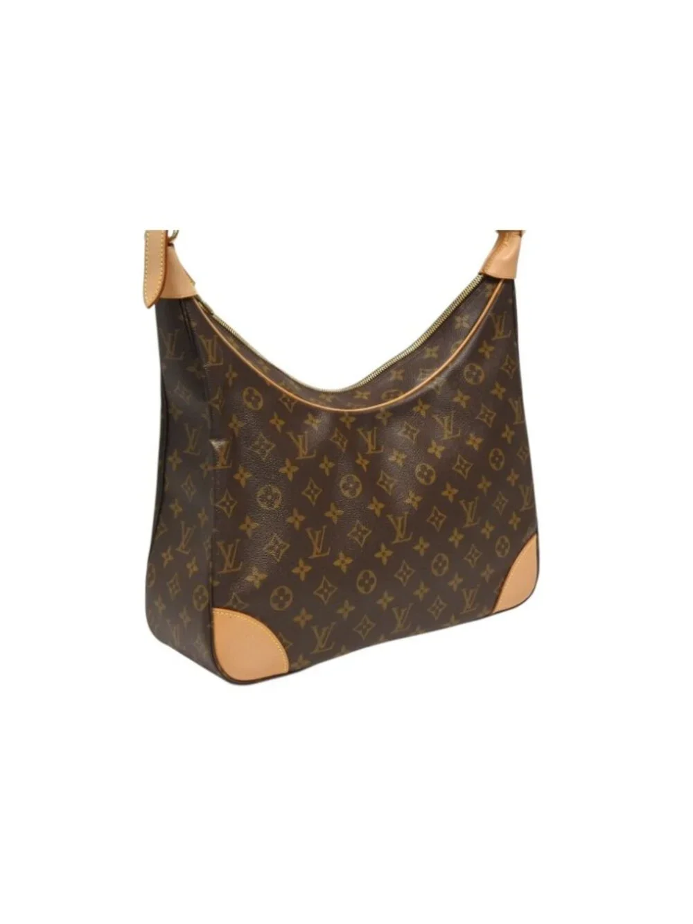 Louis Vuitton Boulogne 35 Shoulder Bag Vachetta Leather Brown Gold 4